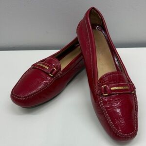 PRADA RED DRIVING MOCCASIN LOAFERS SIZE 39